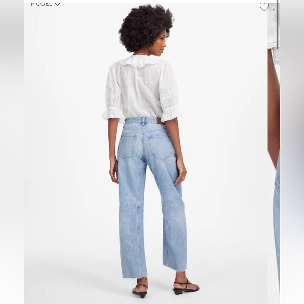 Madewell The Darted Barrel-Leg Jean
Edmonson WashRigid NWT SZ‎ 32 - Picture 4 of 13